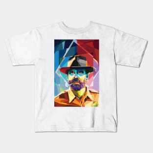 Pop Art Portrait Chief Hopper Kids T-Shirt